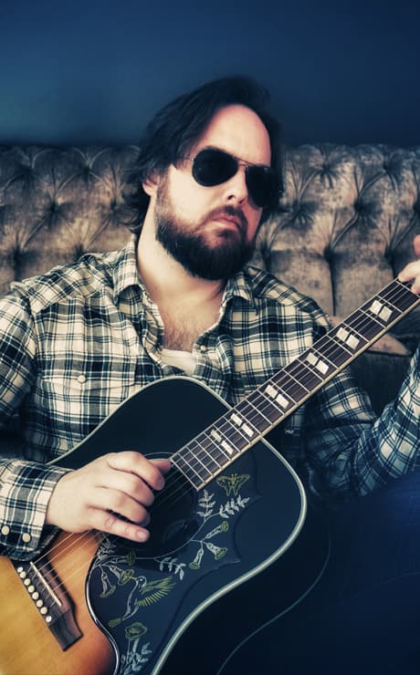 Sean Anthony Sullivan playing guitar